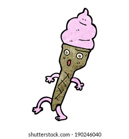 helado de dibujos animados