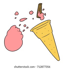 helado de dibujos animados