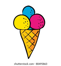 Cartoon-Eis