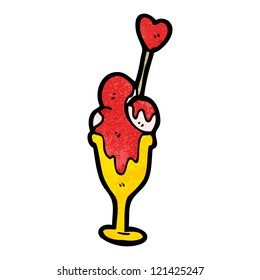 cartoon ice cream dessert
