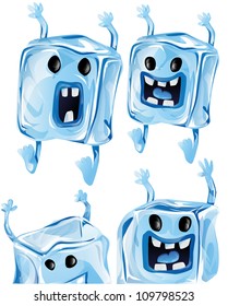 Cartoon Ice Cubes