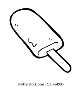 cartoon ice lolly