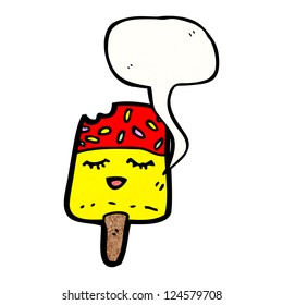 cartoon ice lolly