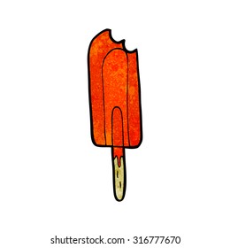 cartoon ice lolly
