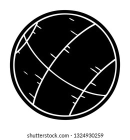 cartoon icon of a basket ball