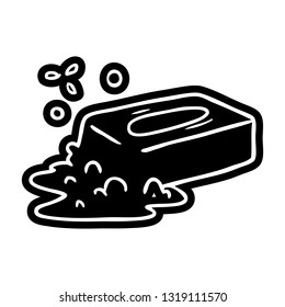 cartoon icon of a bubbled soap