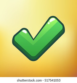 Cartoon Icon Check Different symbols asset-Vector illustration,GUI elements for casual mobile games