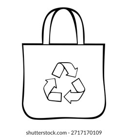 Cartoon Icon Environment Eco Friendly Bag Simple Digital Design