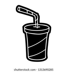 cartoon icon of fastfood drink