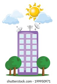 Cartoon icon of house 