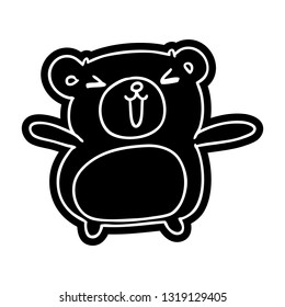 cartoon icon kawaii cute teddy bear