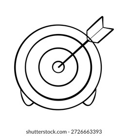 Cartoon Icon Learning Target In Sight Design Digital Simples