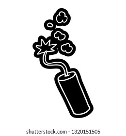 cartoon icon of a lit dynamite stick