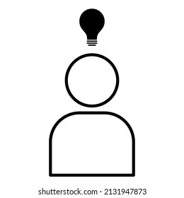 Cartoon icon on light backdrop. Innovation technology business abstract. Creative idea. Vector illustration. stock image.