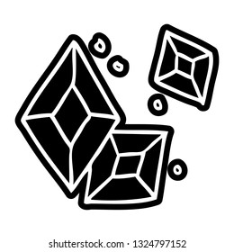 ícone de desenho animado de algumas gemas ruby