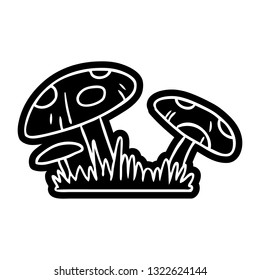 cartoon icon of a toad stool