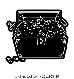 cartoon icon of a treasure chest