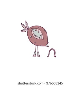 Cartoon icons birds