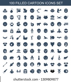 Cartoon Icons. Trendy 100 Cartoon Icons. Contain Icons Such As Laughing Emot, Bear Teddy, Bear, Baby Socks, Sick Emot, Facepalm Emot, Thief Emot. Cartoon Icon For Web And Mobile.