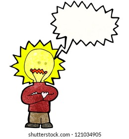cartoon idea head man
