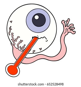 caricatura malvado eyeball