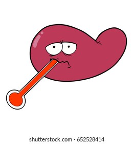 cartoon ill gall bladder