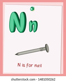 N is for Nail Images, Stock Photos & Vectors | Shutterstock