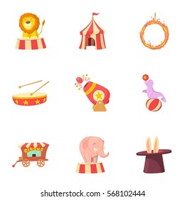 Cartoon illustration of 9 tricks vector icons for web