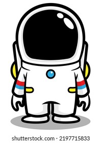 Cartoon Illustration Astronauts Wearing Spacesuit Best Stock Vector 