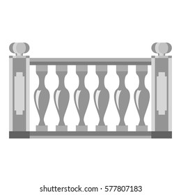 Cartoon illustration of balustrade vector icon for web