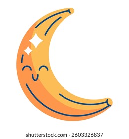 Cartoon Illustration banana flat fruit