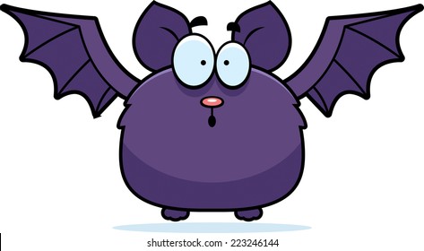 A cartoon illustration of a bat looking surprised.