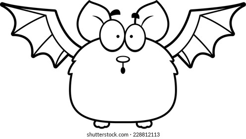 A cartoon illustration of a bat looking surprised.