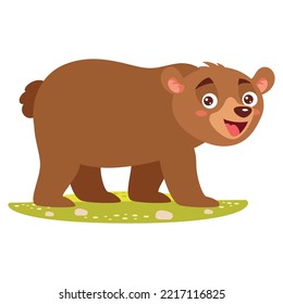 Cartoon Illustration Of A Bear