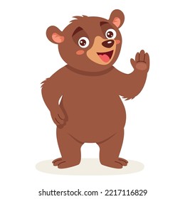 Cartoon Illustration Of A Bear