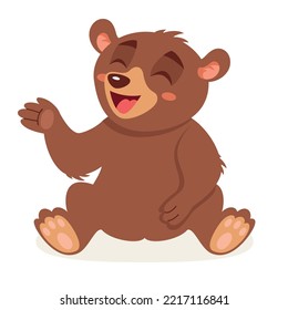 Cartoon Illustration Of A Bear