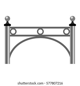 Cartoon illustration of beautiful fence vector icon for web