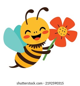 Cartoon Illustration Of A Bee