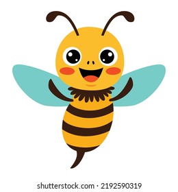 Cartoon Illustration Of A Bee