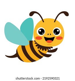 Cartoon Illustration Of A Bee