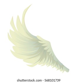 Cartoon illustration of big wing vector icon for web