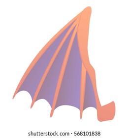 Cartoon illustration of big wing vector icon for web
