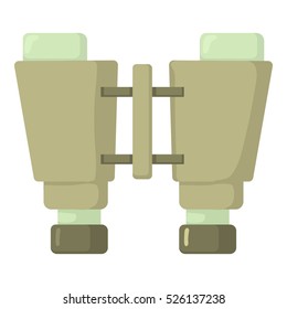 Cartoon illustration of binocular vector icon for web