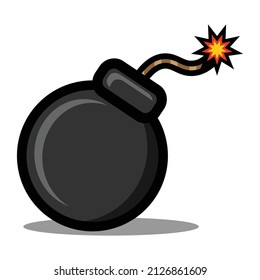 cartoon illustration of a bomb about to explode.