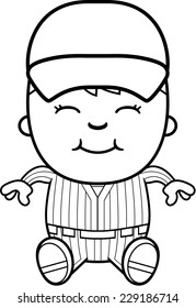 A cartoon illustration boy
