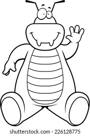A cartoon illustration of a bug sitting.