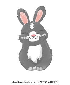 Cartoon illustration of a bunny 