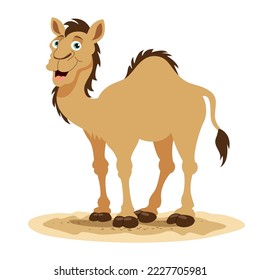 Cartoon Illustration Of A Camel