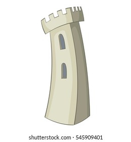 Cartoon illustration of castle vector icon for web design