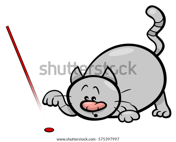 cats laser pointer stairs clipart